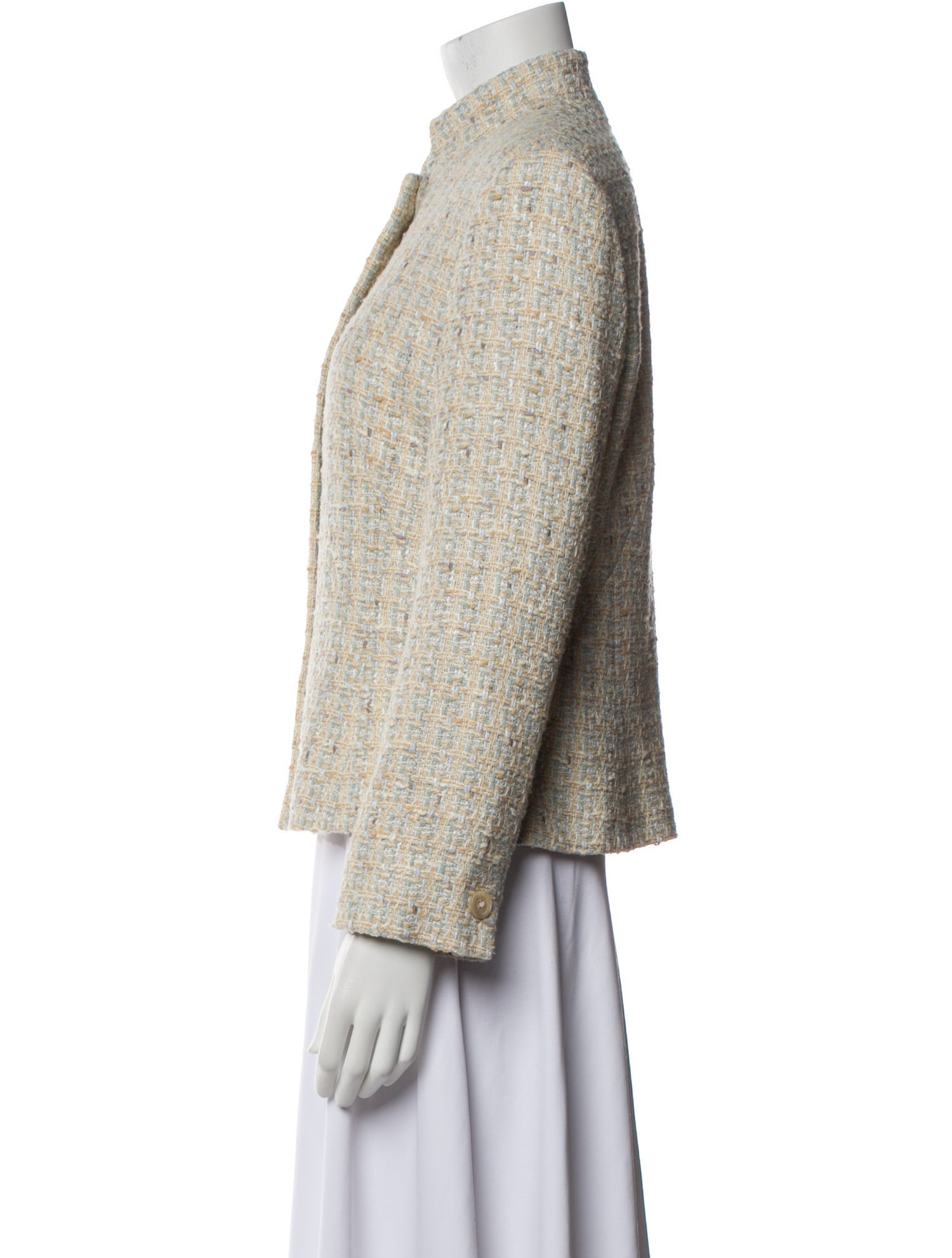 Luciano Barbera Tweed Pattern Evening Jacket