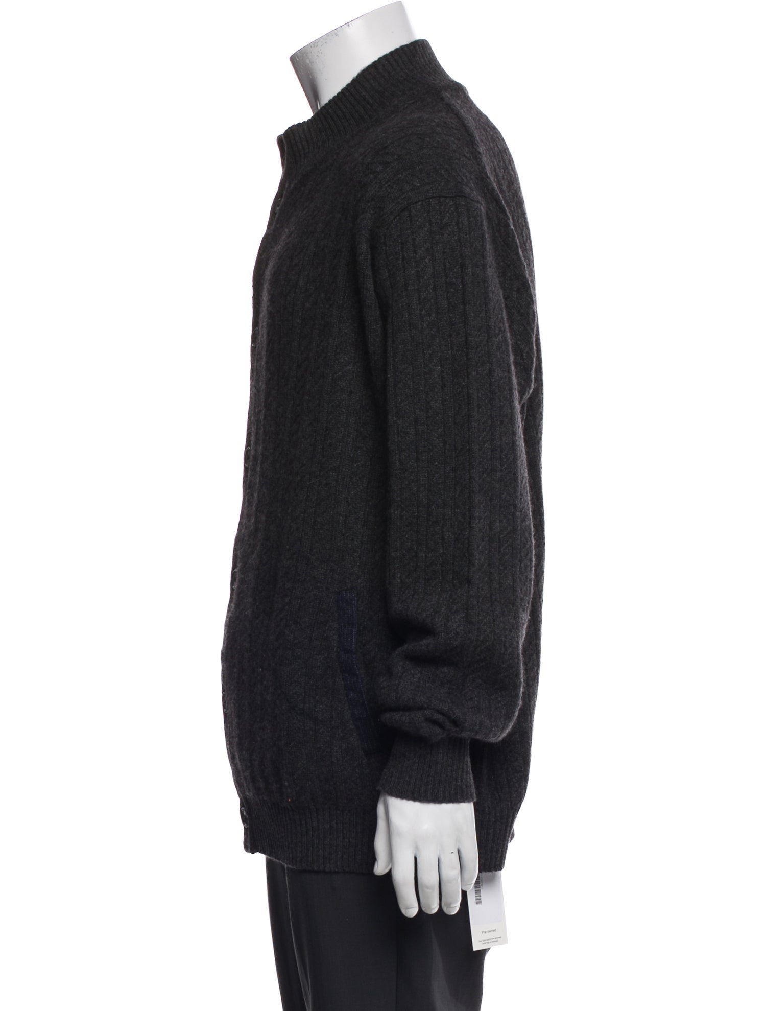 Luciano Barbera Cashmere Mock Neck Cardigan