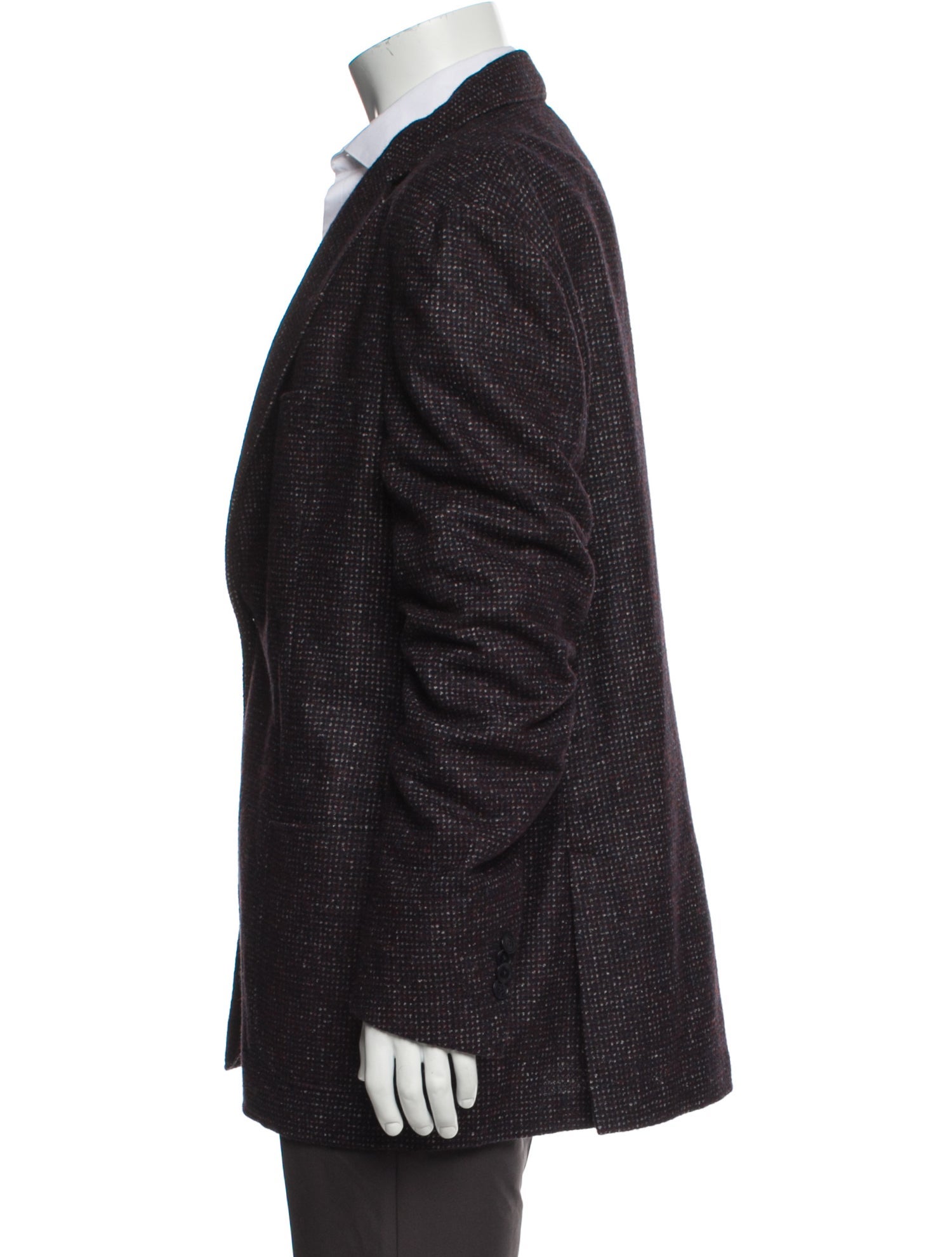 Luciano Barbera Tweed Pattern Blazer