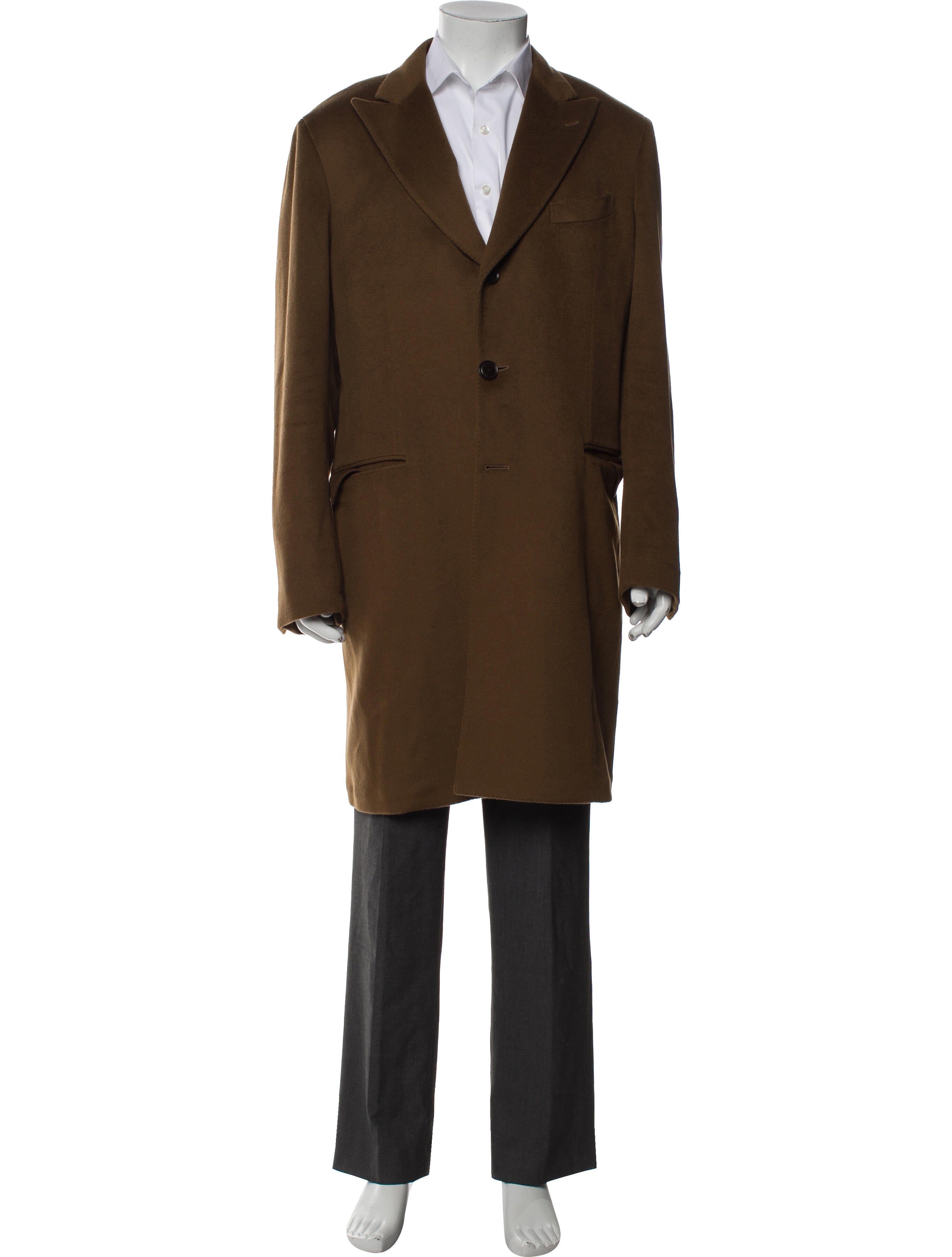 Luciano Barbera Wool Overcoat
