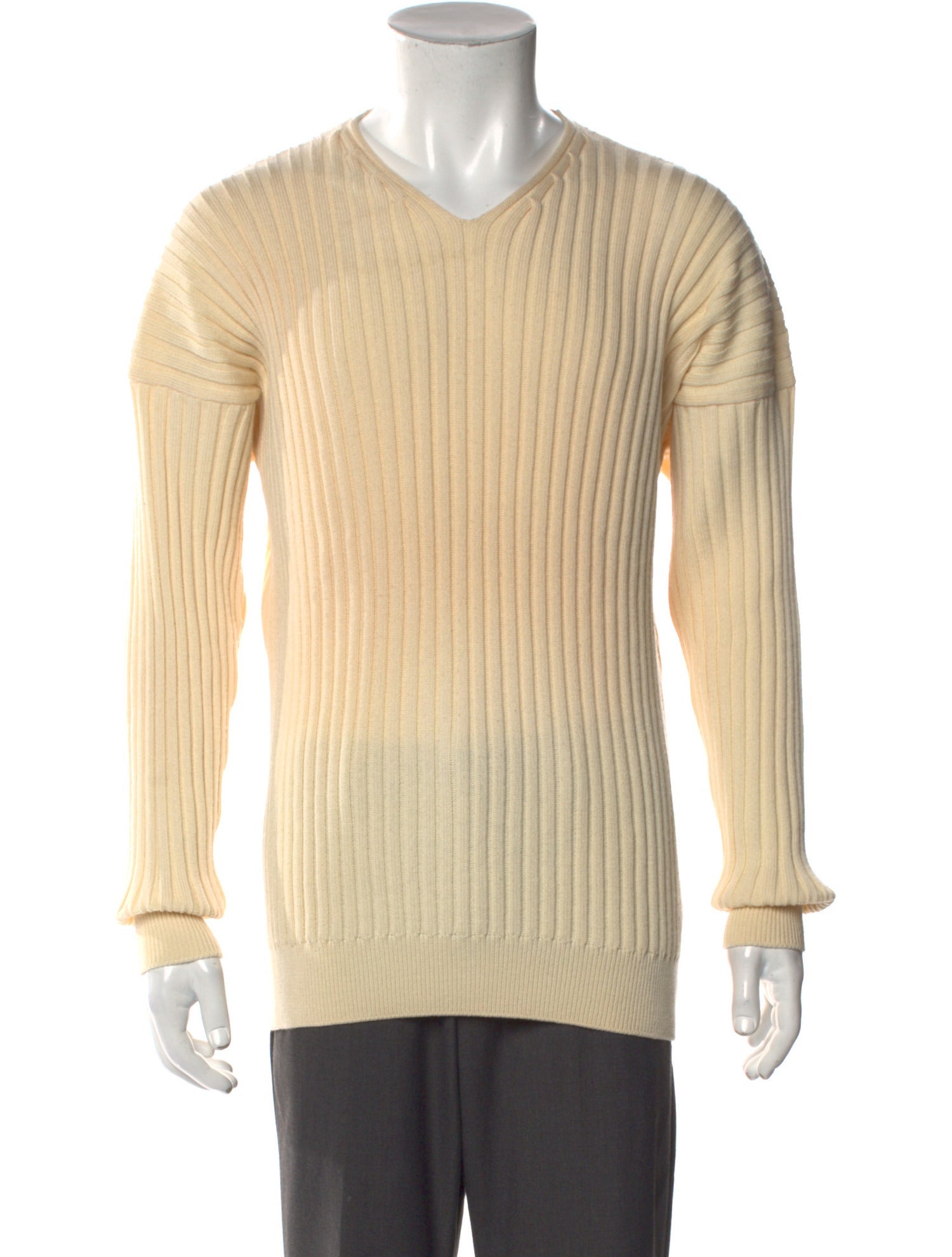Luciano Barbera Wool V-Neck Pullover