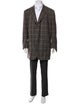 Luciano Barbera Wool Plaid Print Blazer