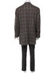 Luciano Barbera Wool Plaid Print Blazer