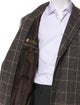 Luciano Barbera Wool Plaid Print Blazer