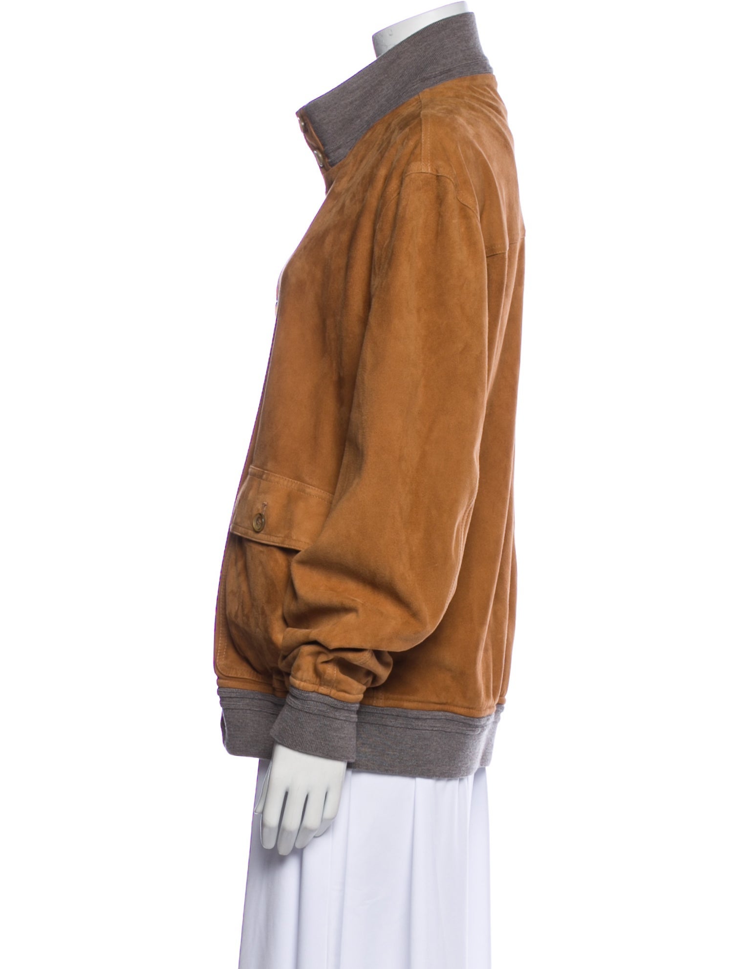 Luciano Barbera Leather Utility Jacket w/ Tags