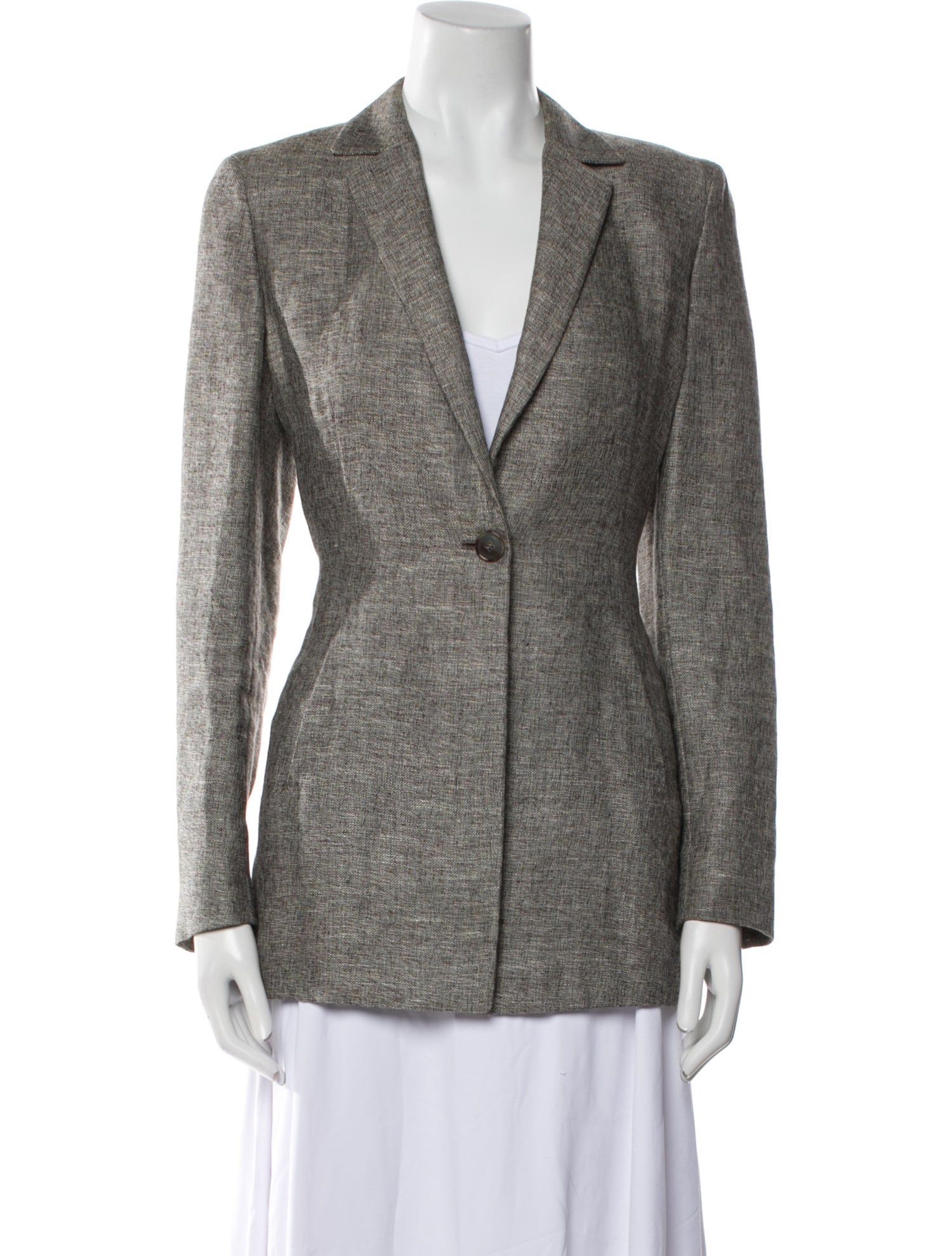 Luciano Barbera Wool Printed Blazer
