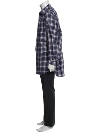 Luciano Barbera Plaid Print Long Sleeve Shirt
