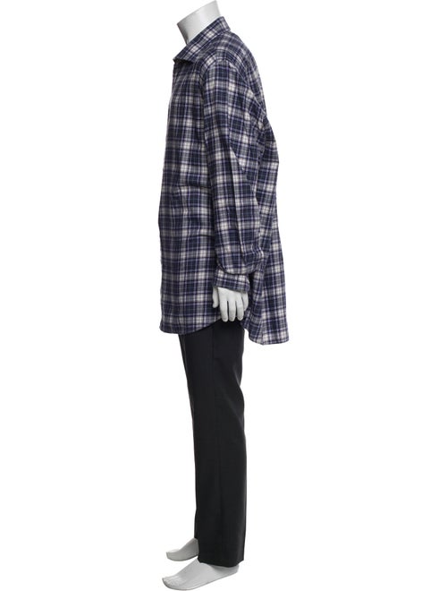 Luciano Barbera Plaid Print Long Sleeve Shirt