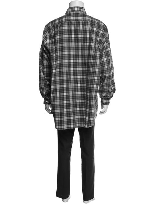 Luciano Barbera Plaid Print Long Sleeve Shirt
