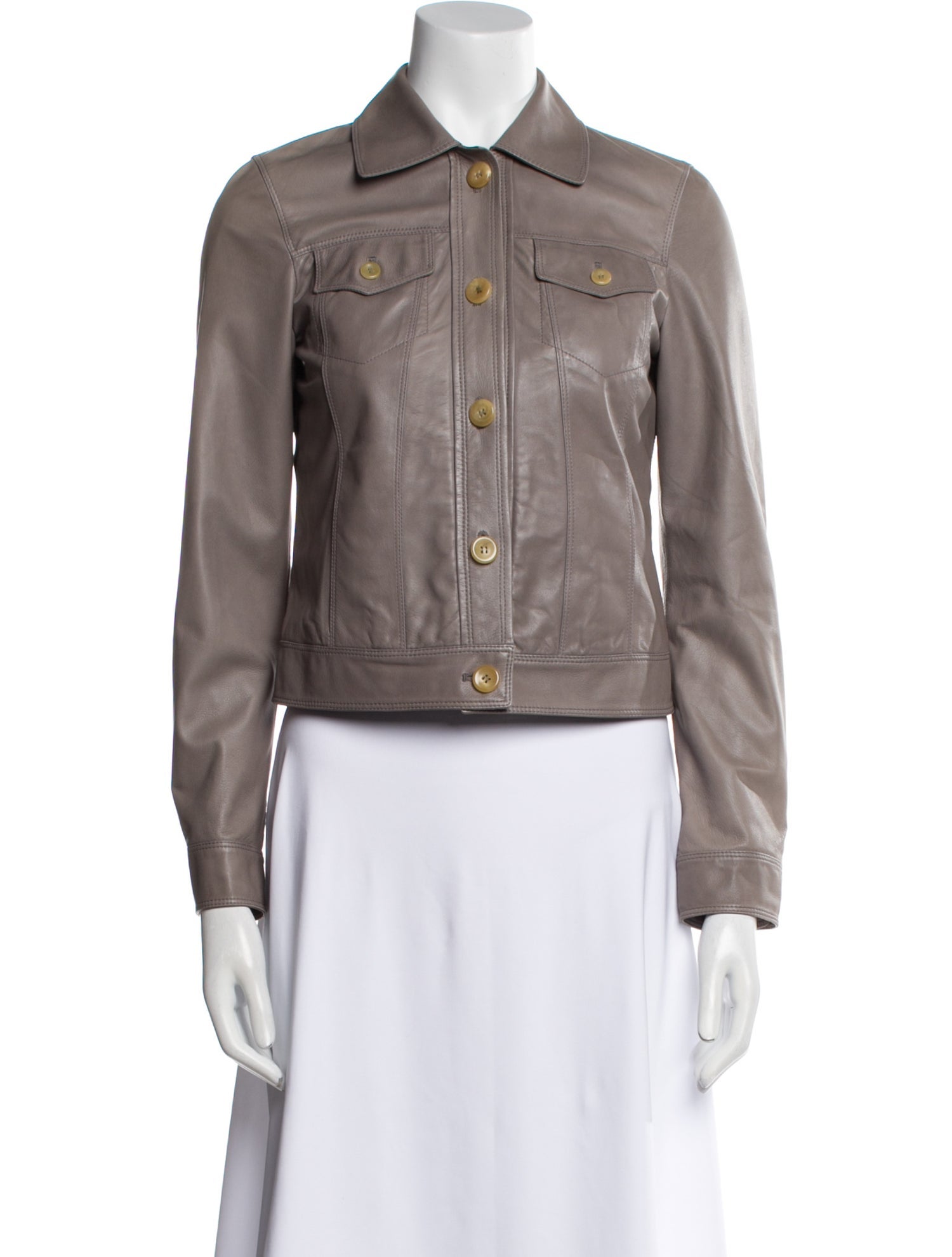 Luciano Barbera Leather Biker Jacket