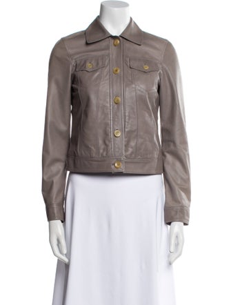 Luciano Barbera Leather Biker Jacket