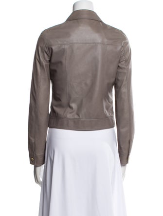 Luciano Barbera Leather Biker Jacket