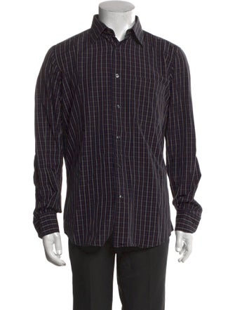 Luciano Barbera Striped Long Sleeve Dress Shirt