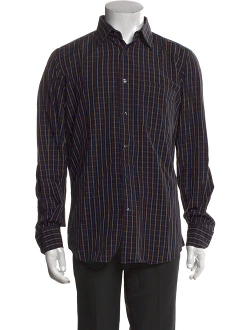 Luciano Barbera Striped Long Sleeve Dress Shirt