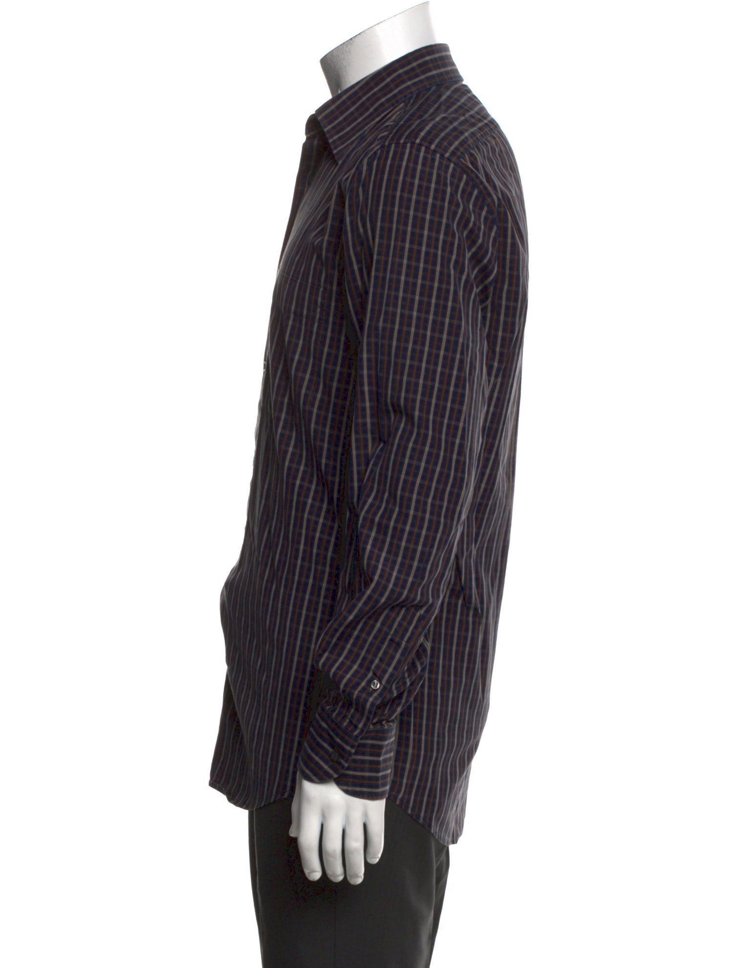 Luciano Barbera Striped Long Sleeve Dress Shirt
