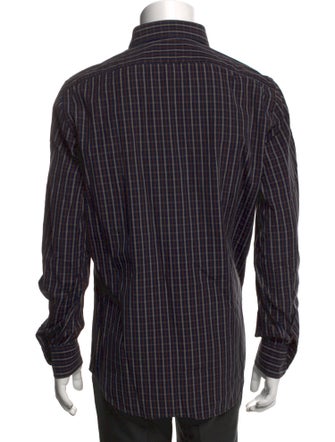 Luciano Barbera Striped Long Sleeve Dress Shirt