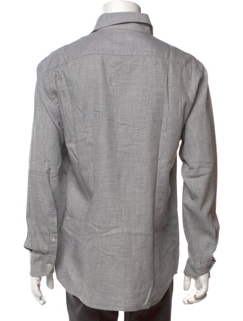 Luciano Barbera Plaid Print Long Sleeve Shirt