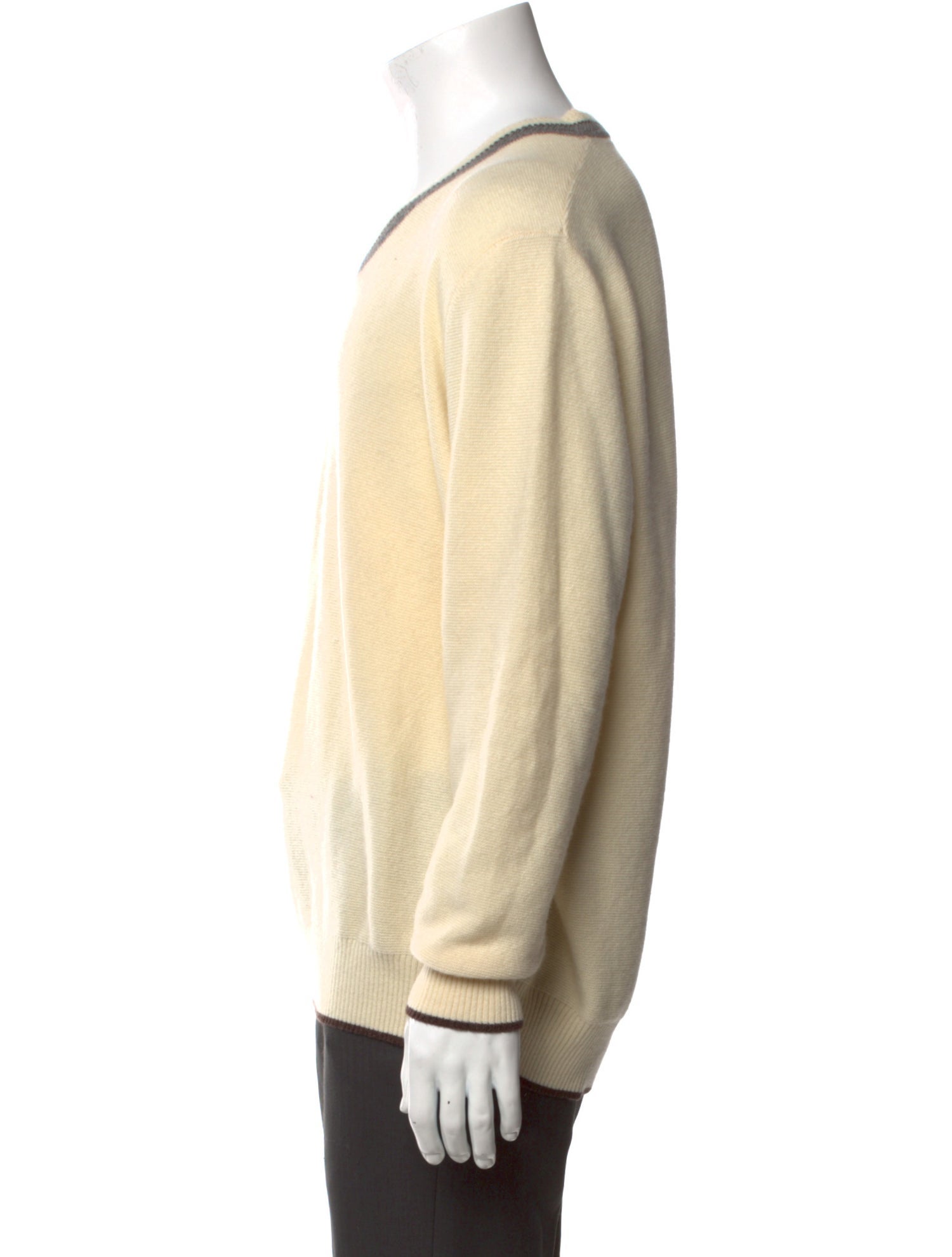 Luciano Barbera Cashmere V-Neck Pullover