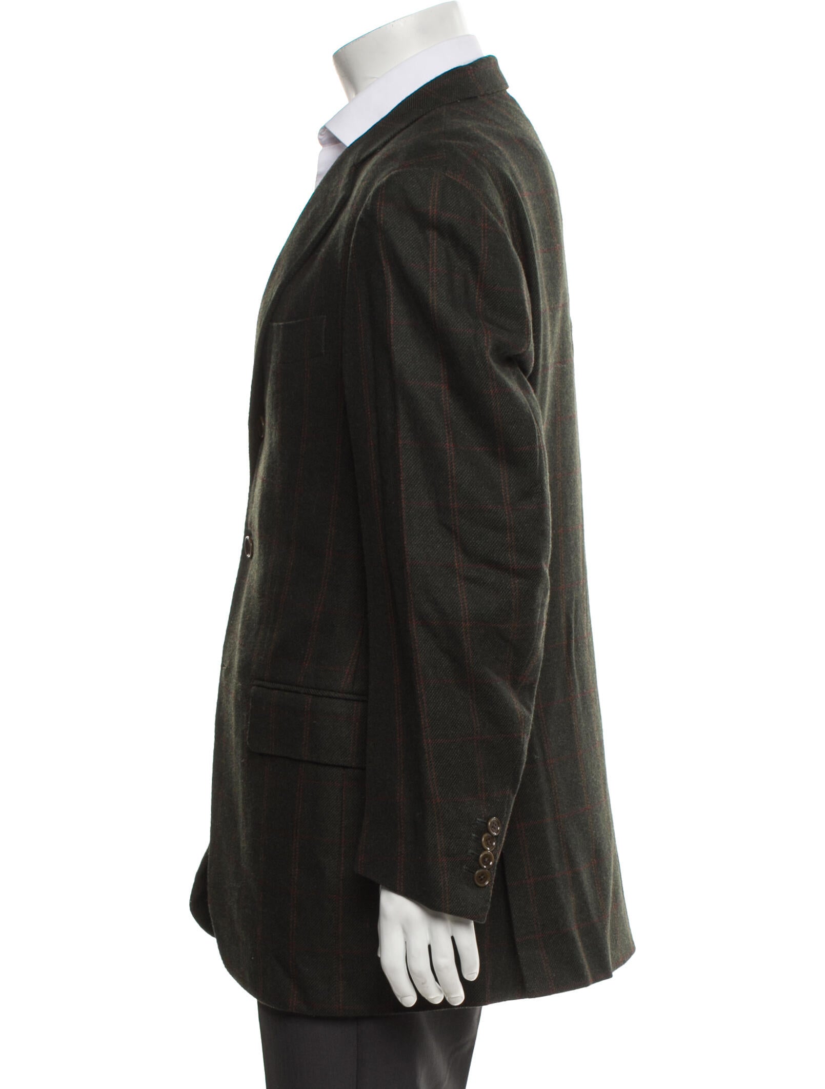 Luciano Barbera Plaid Print Blazer