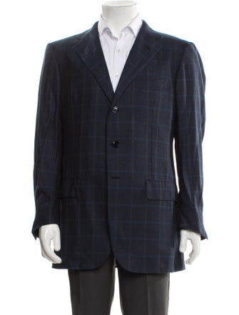 Luciano Barbera Plaid Print Blazer