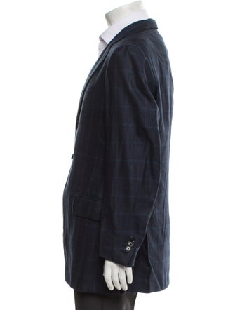 Luciano Barbera Plaid Print Blazer