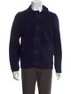 Luciano Barbera Wool Mock Neck Cardigan