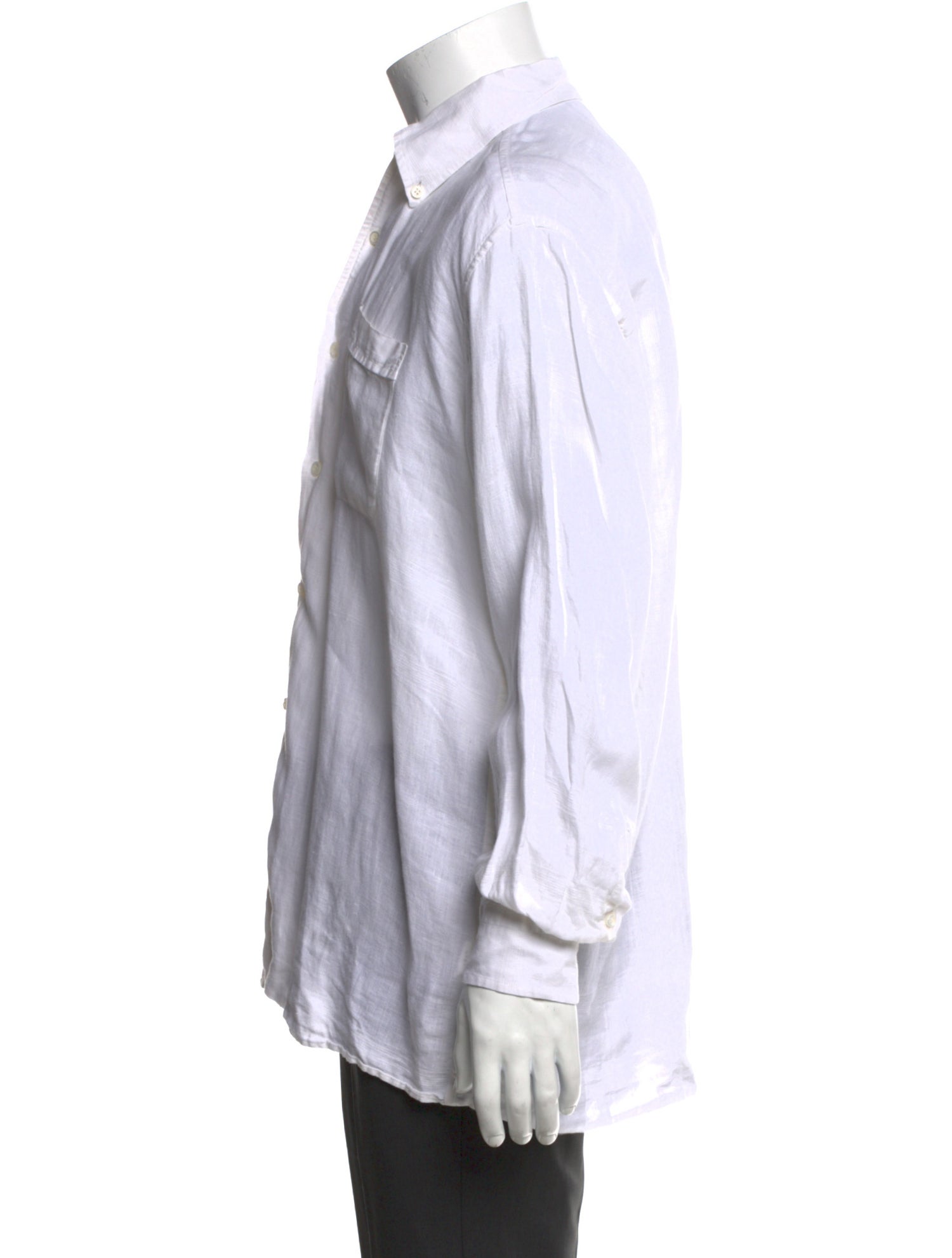 Luciano Barbera Linen Long Sleeve Shirt
