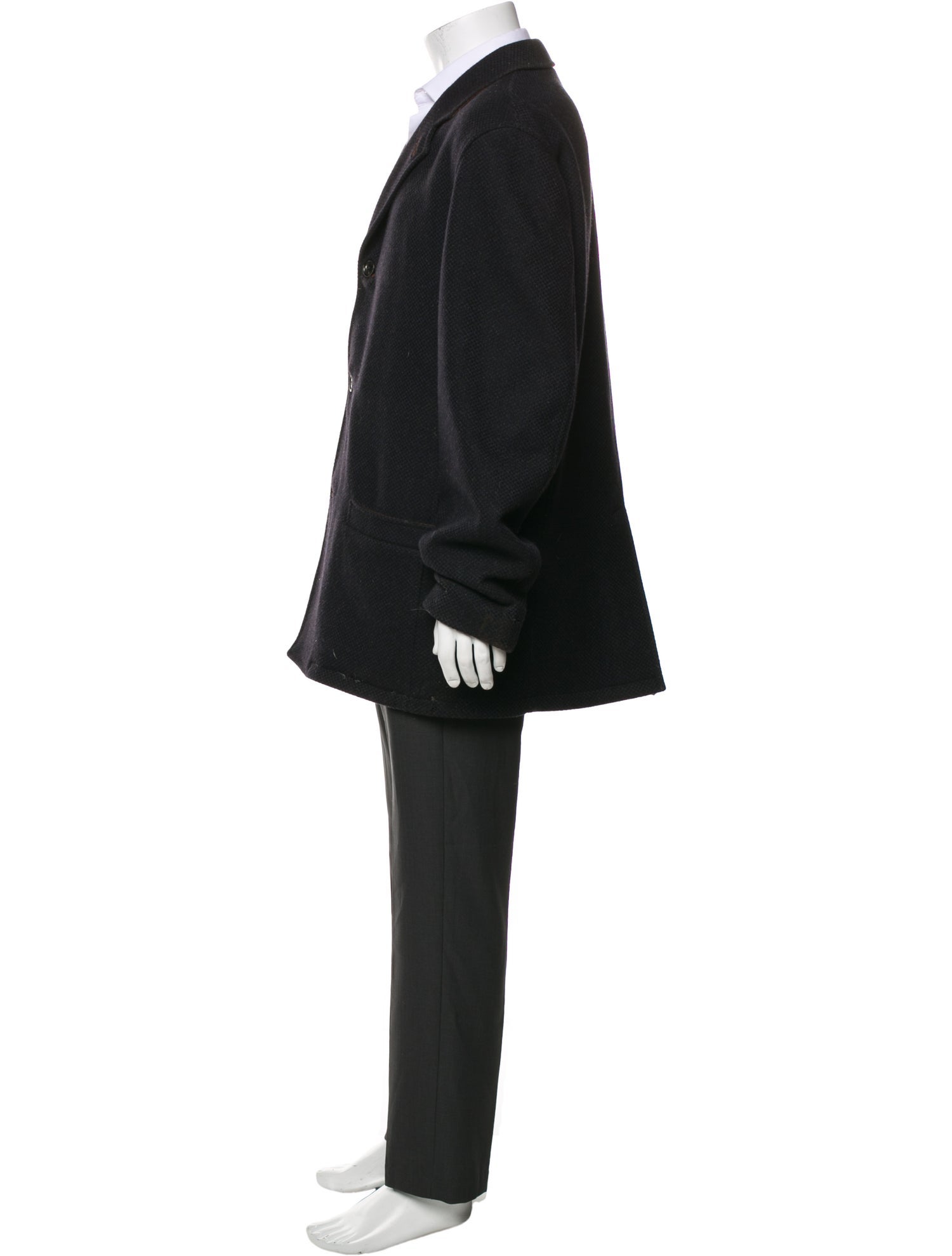 Luciano Barbera Wool Overcoat