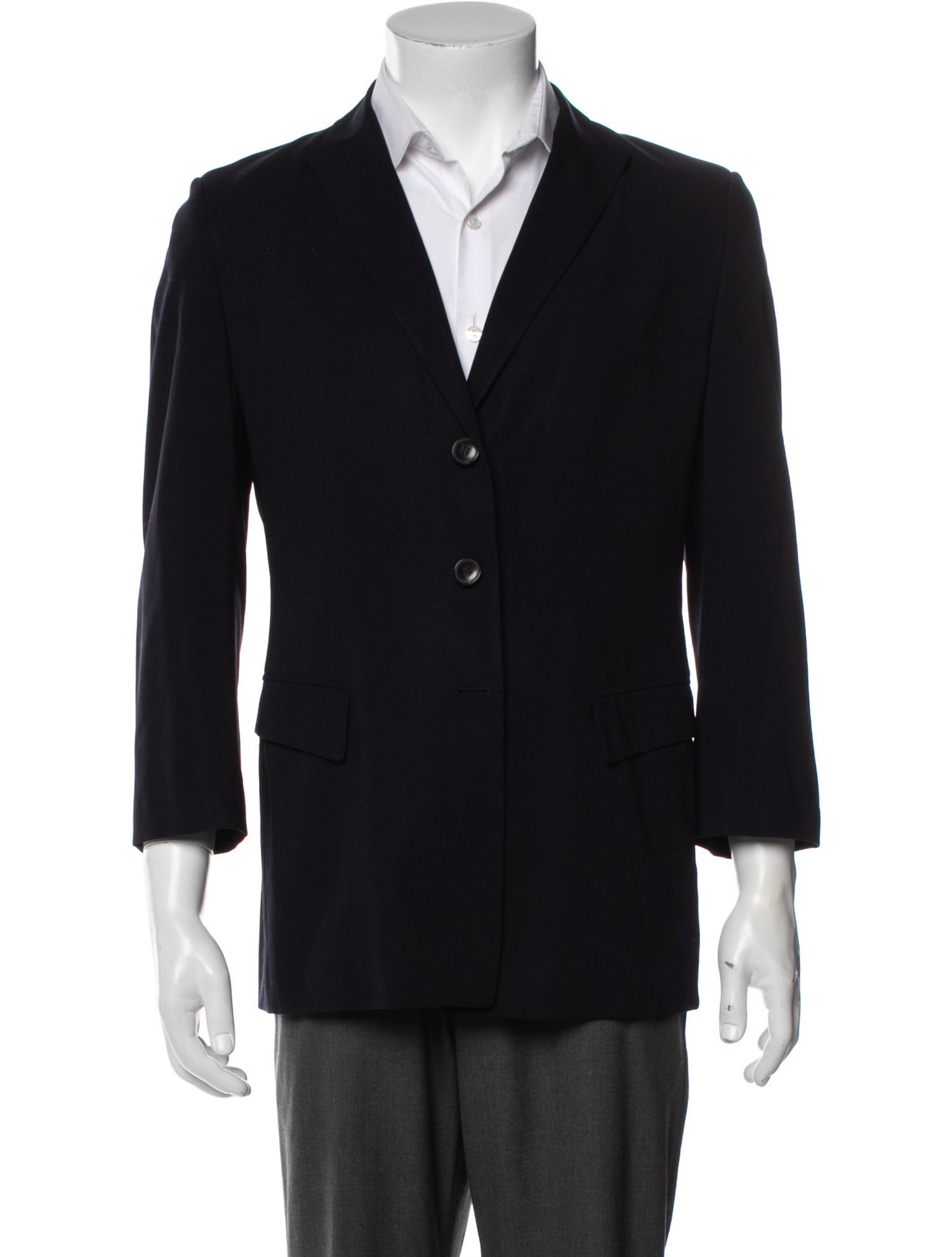 Luciano Barbera Wool Peacoat