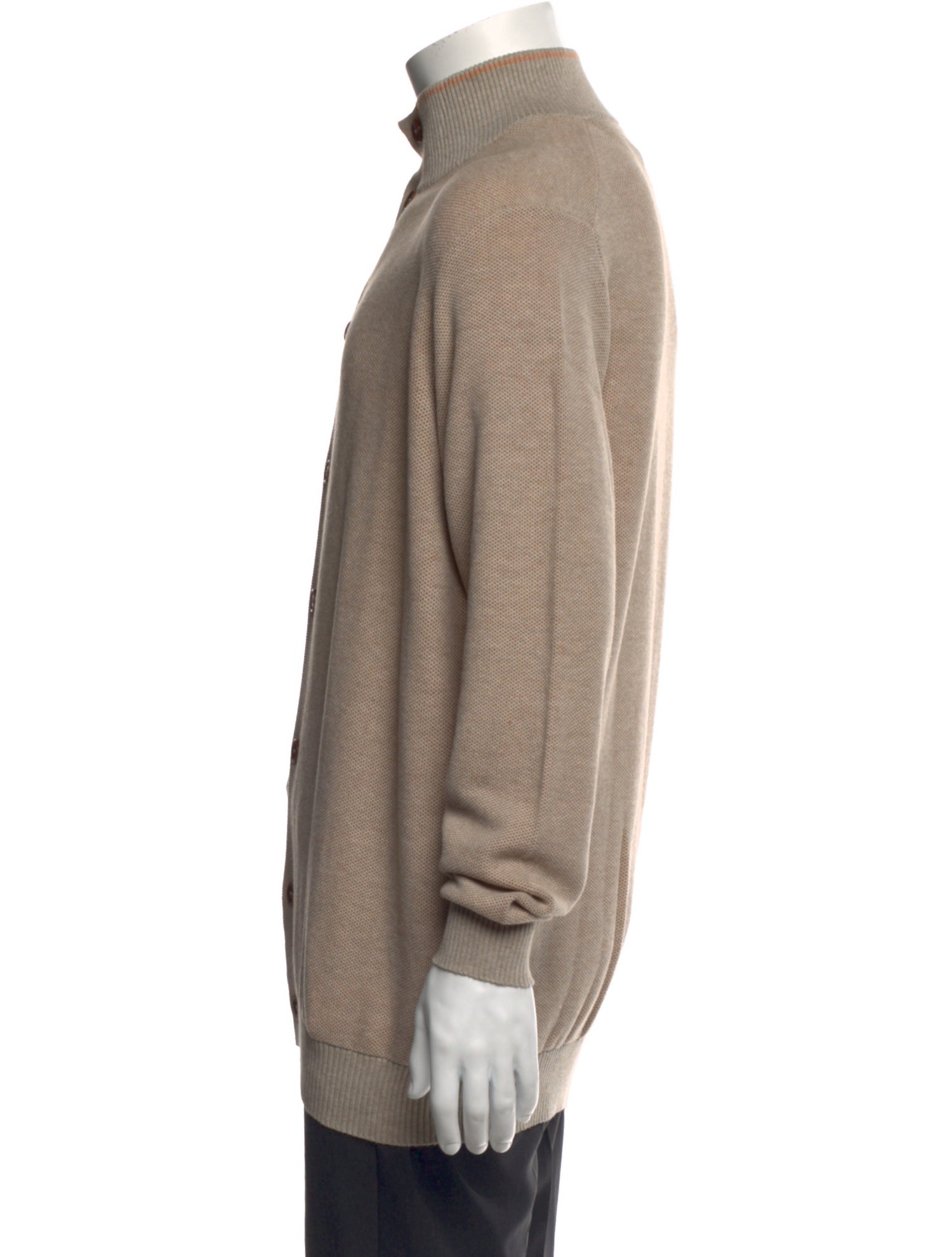 Luciano Barbera Mock Neck Long Sleeve Cardigan w/ Tags