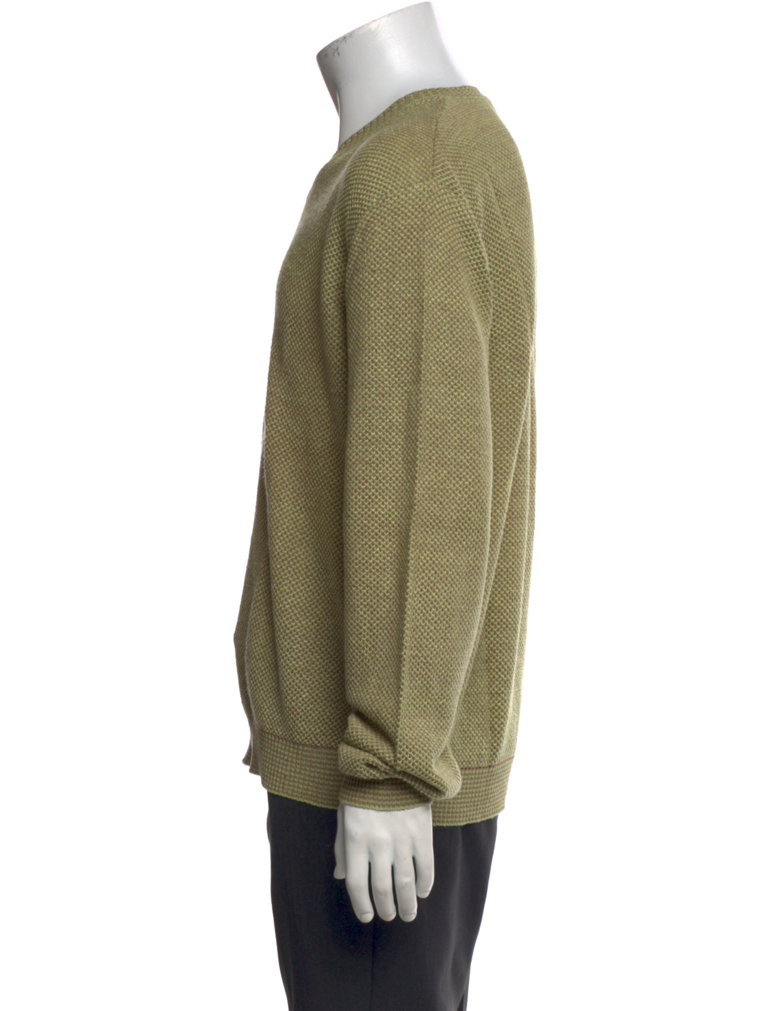 Luciano Barbera Linen V-Neck Pullover