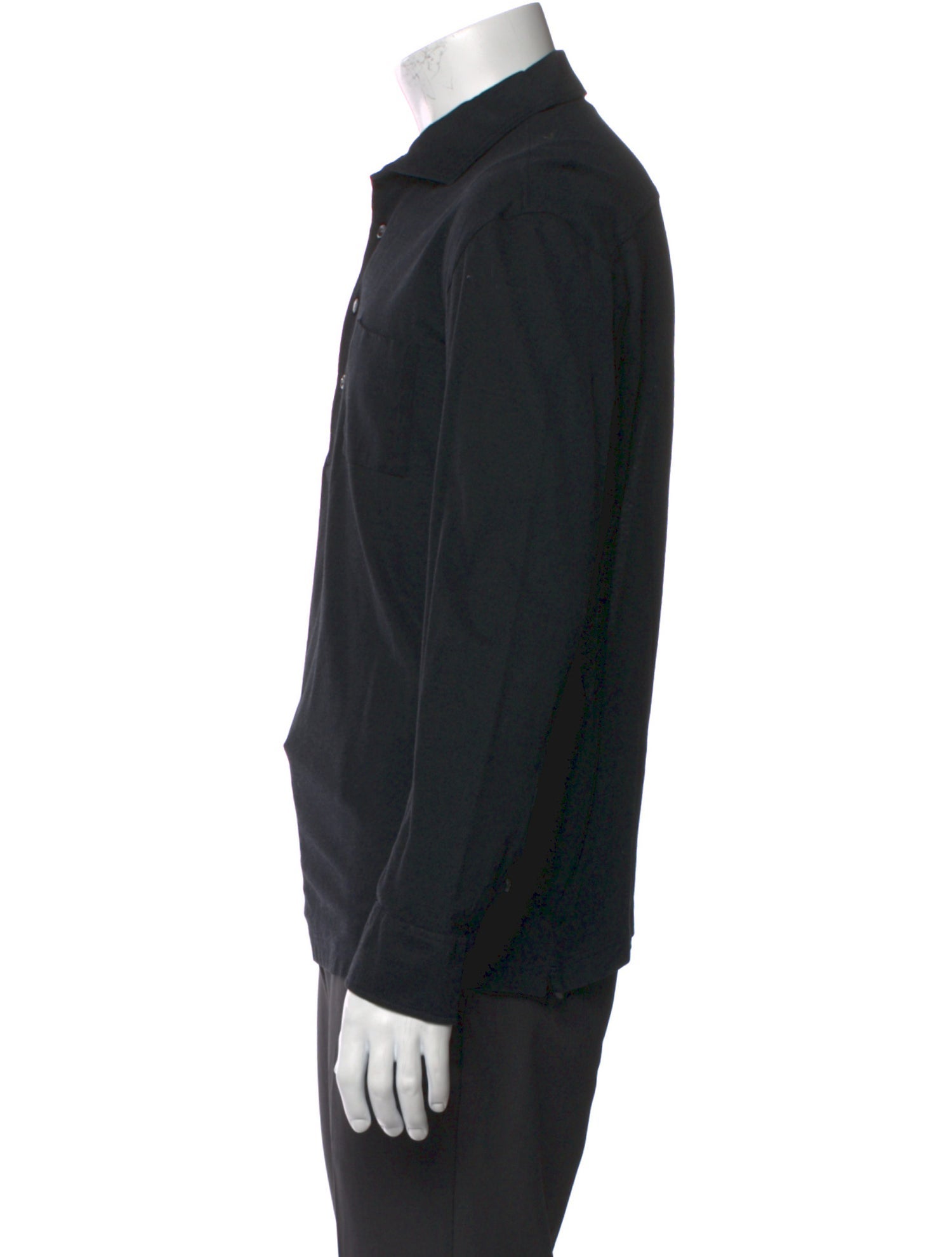 Luciano Barbera Collar Long Sleeve Polo Shirt