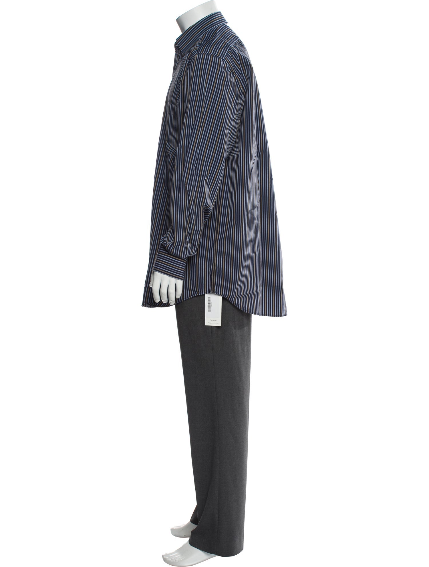 Luciano Barbera Striped Long Sleeve Shirt