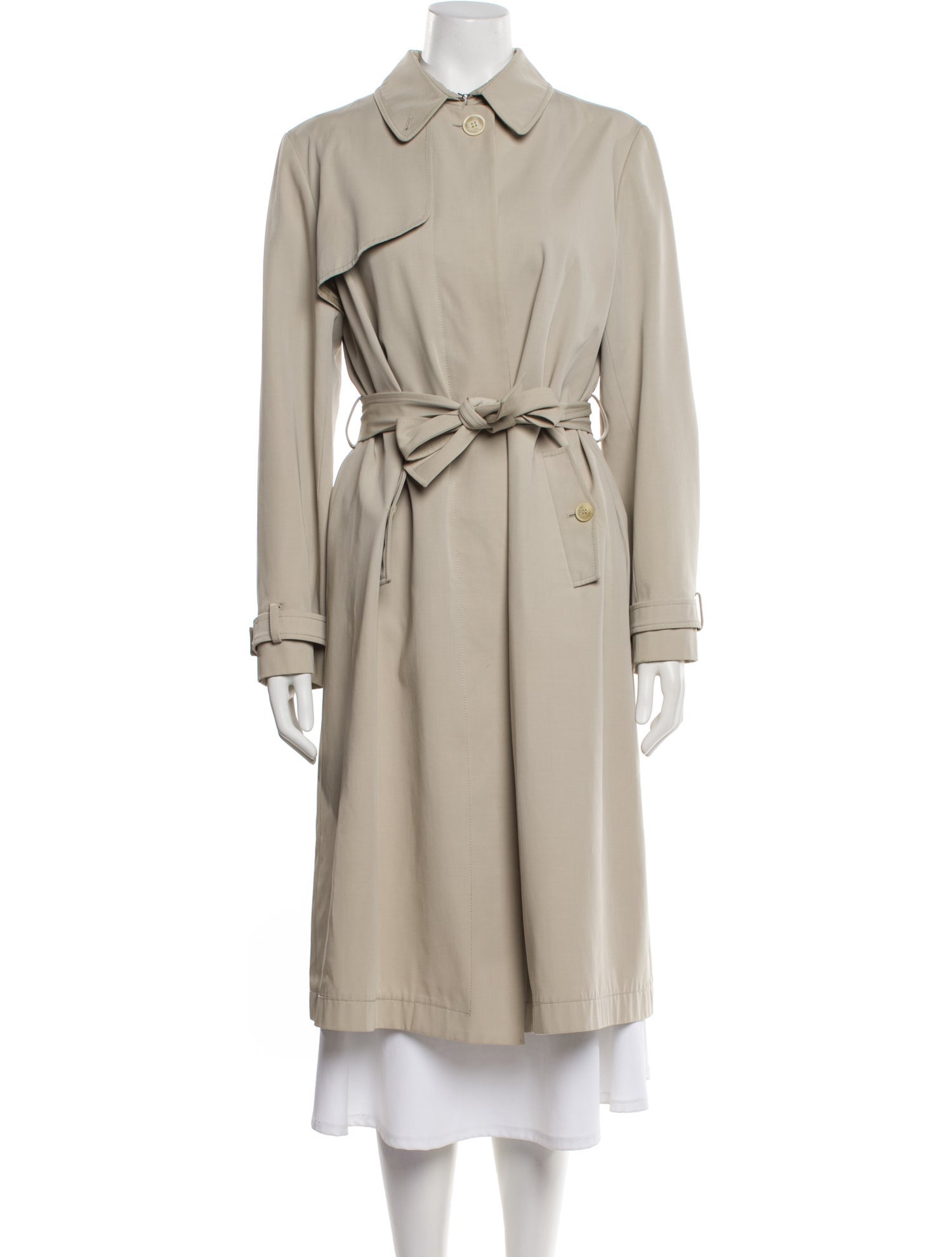 Luciano Barbera Wool Trench Coat