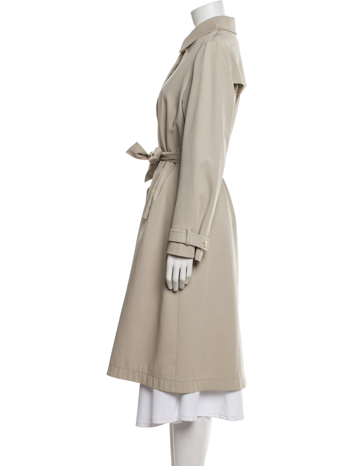 Luciano Barbera Wool Trench Coat