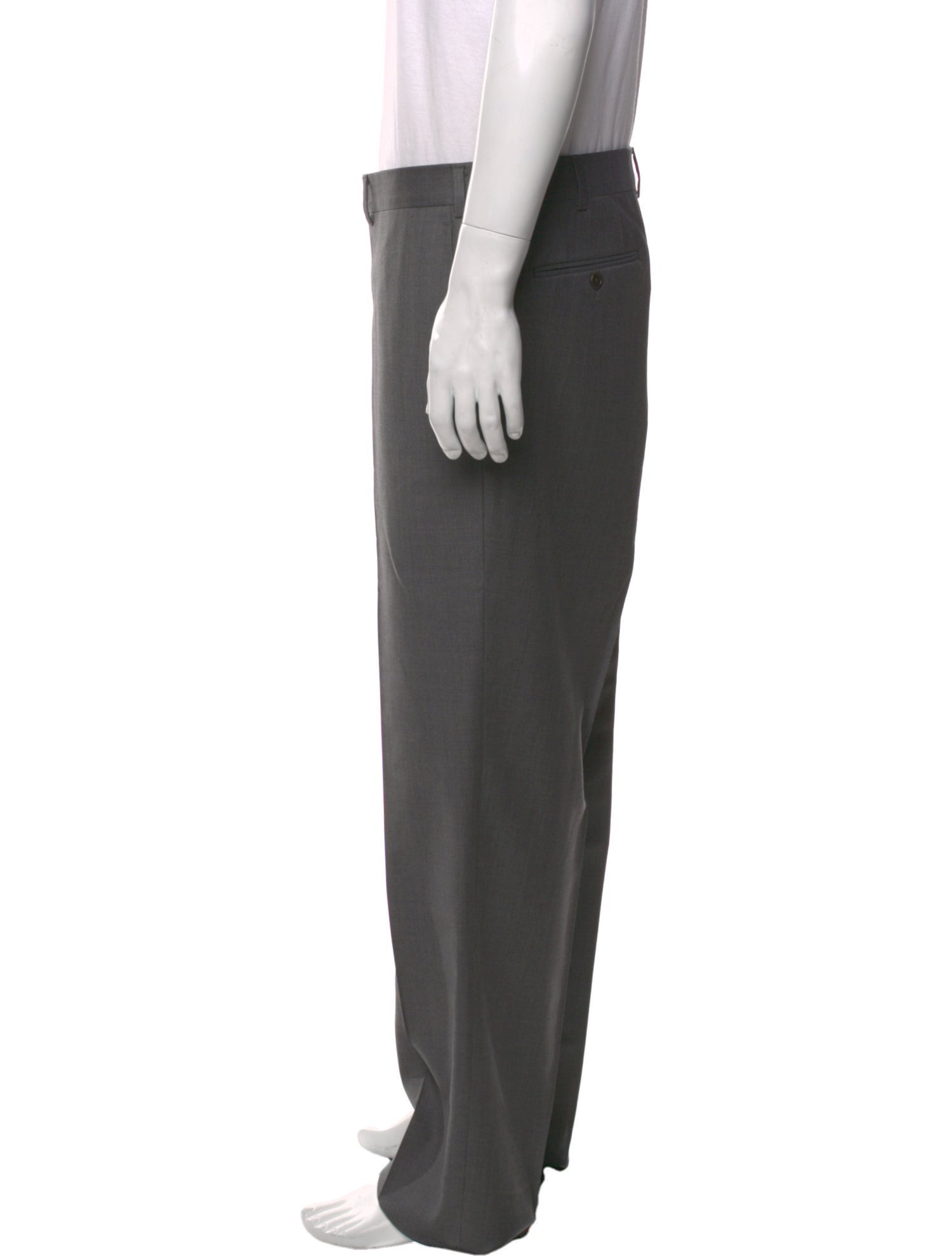 Luciano Barbera Virgin Wool Dress Pants