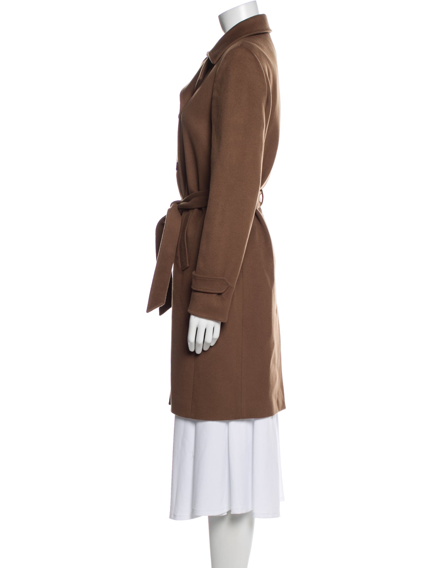 Luciano Barbera Wool Trench Coat