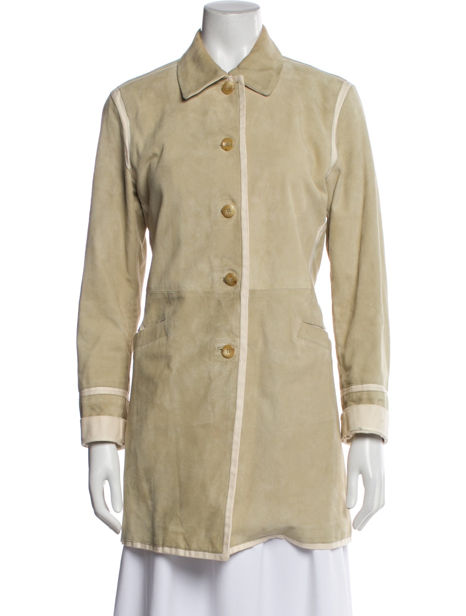 Luciano Barbera Leather Coat
