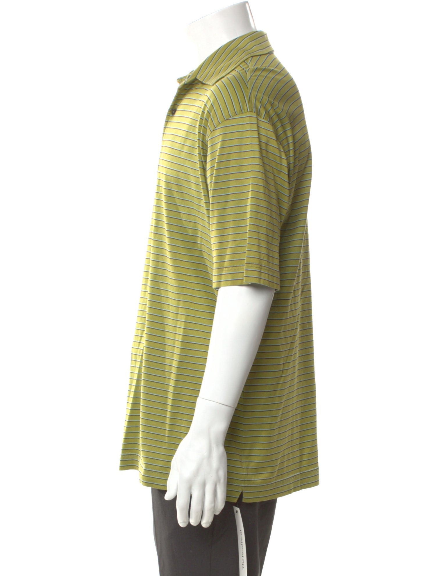 Luciano Barbera Striped Collar Polo Shirt