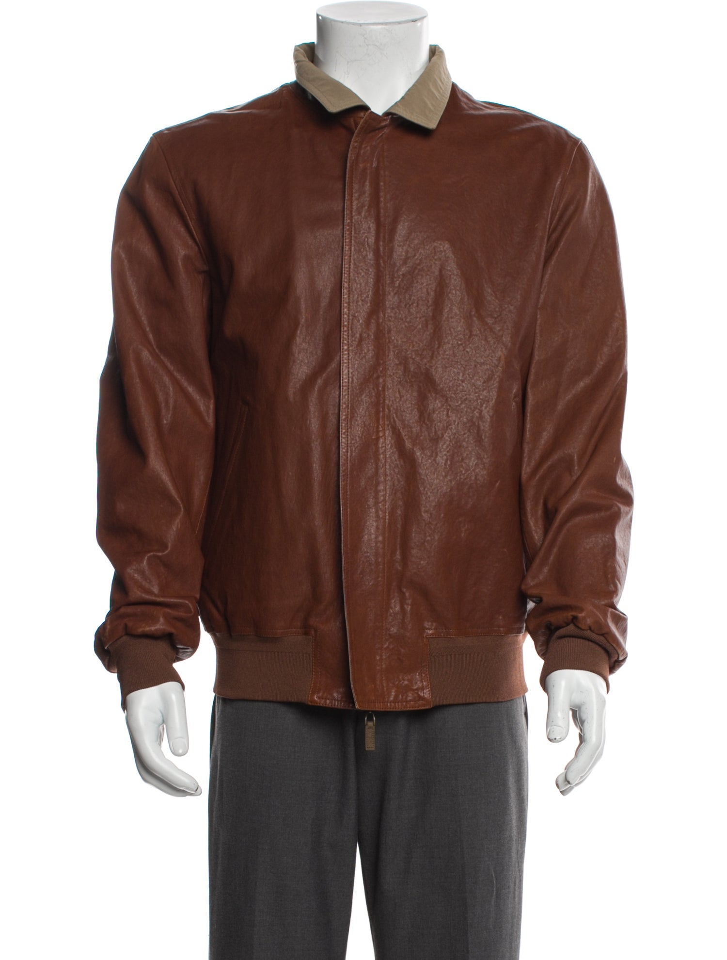 Luciano Barbera Leather Moto Jacket