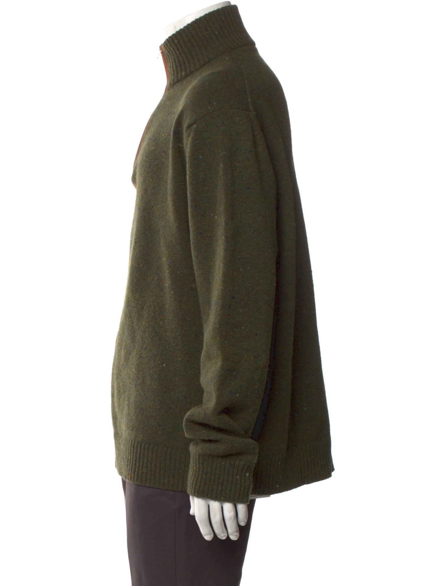 Luciano Barbera Wool Tweed Pattern Pullover