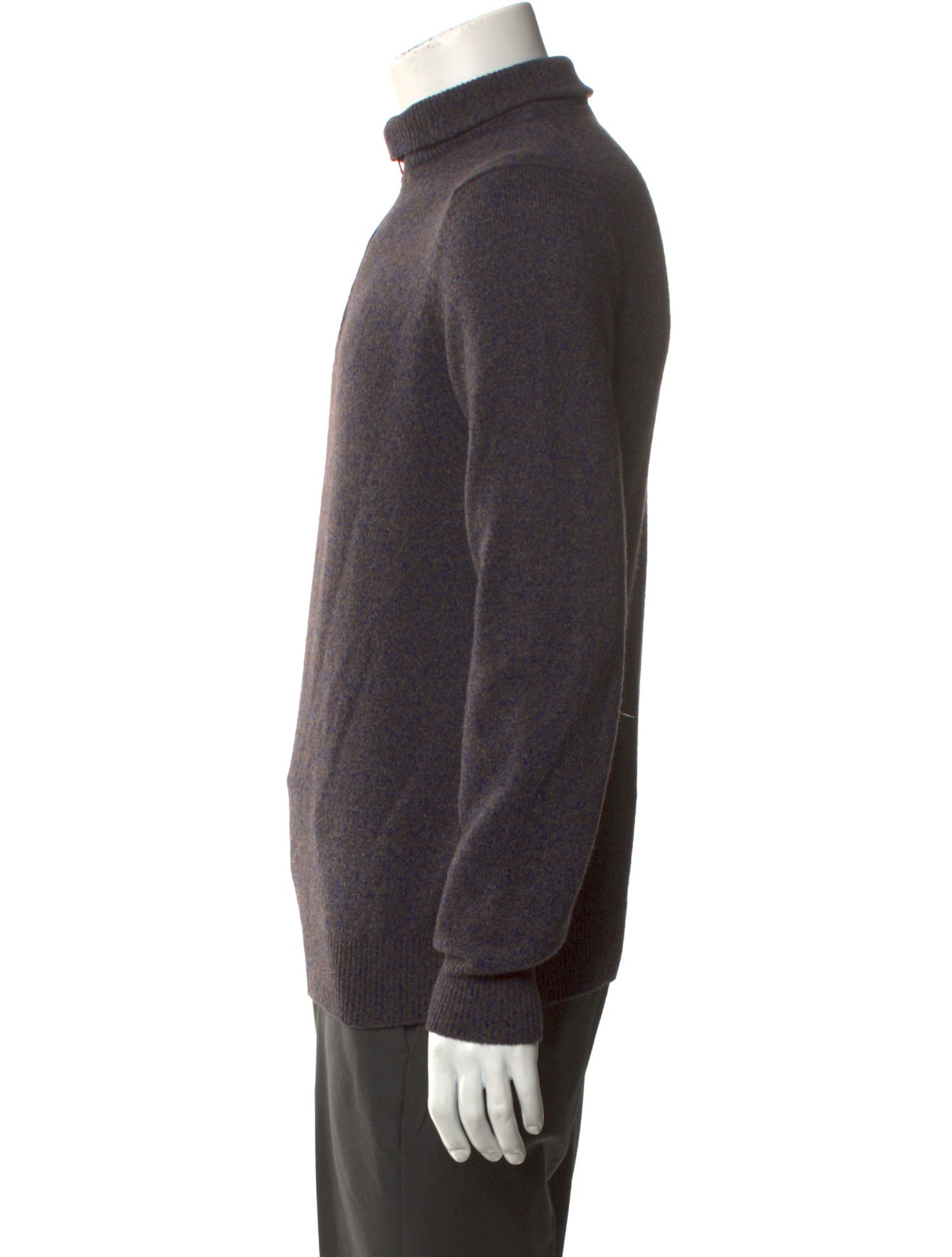 Luciano Barbera Mock Neck Long Sleeve Pullover