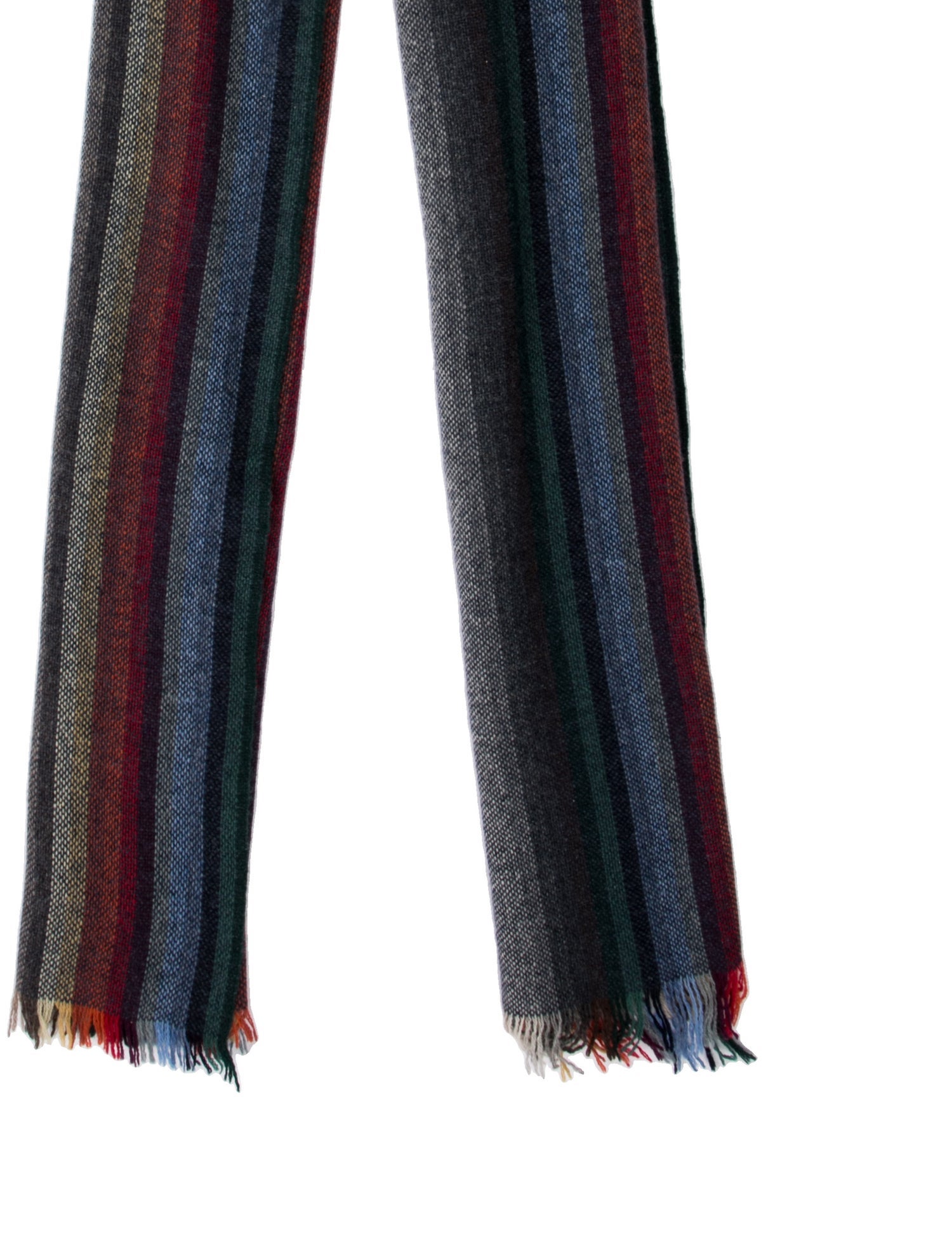 Luciano Barbera Cashmere Striped Scarf