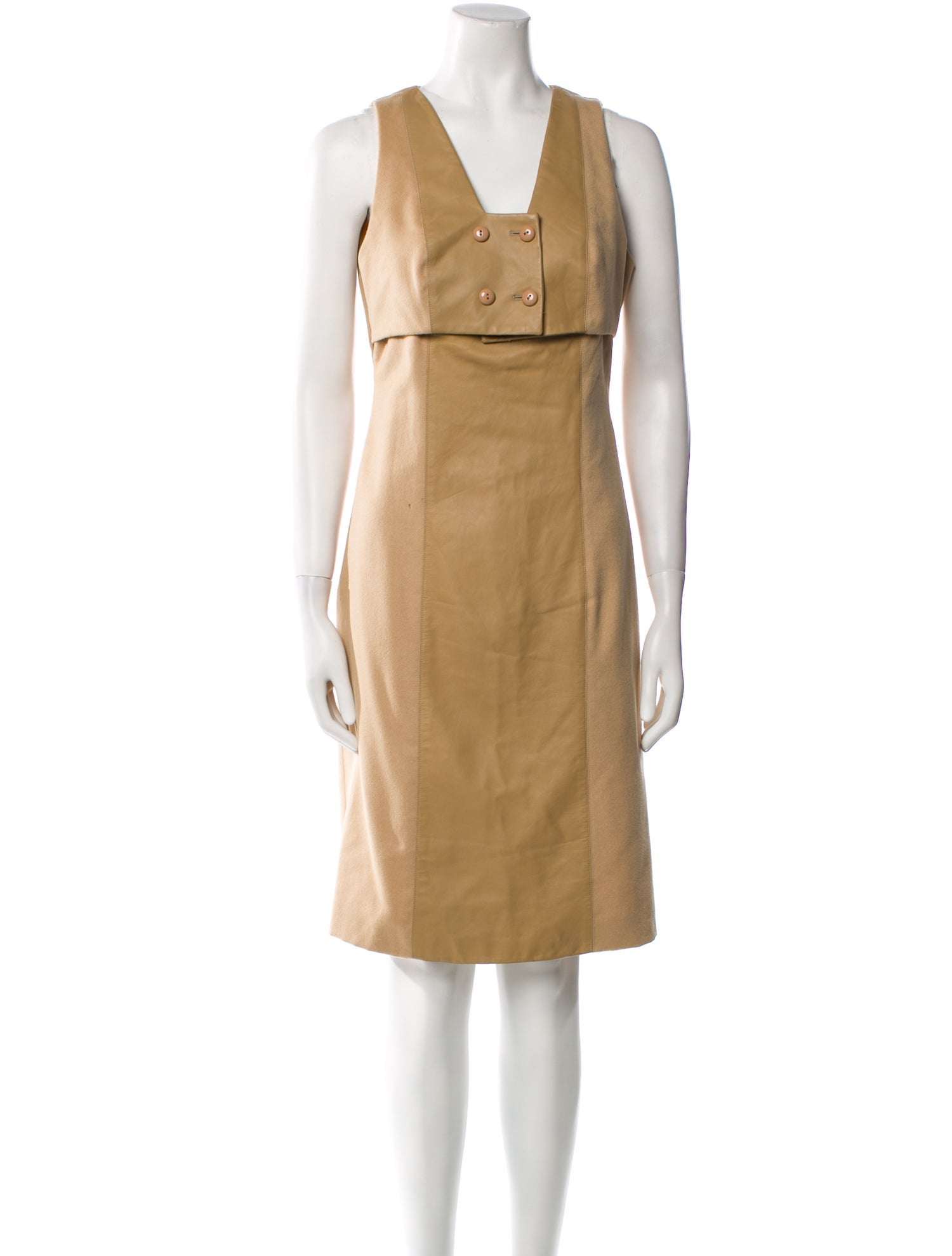 Luca Luca Virgin Wool Knee-Length Dress