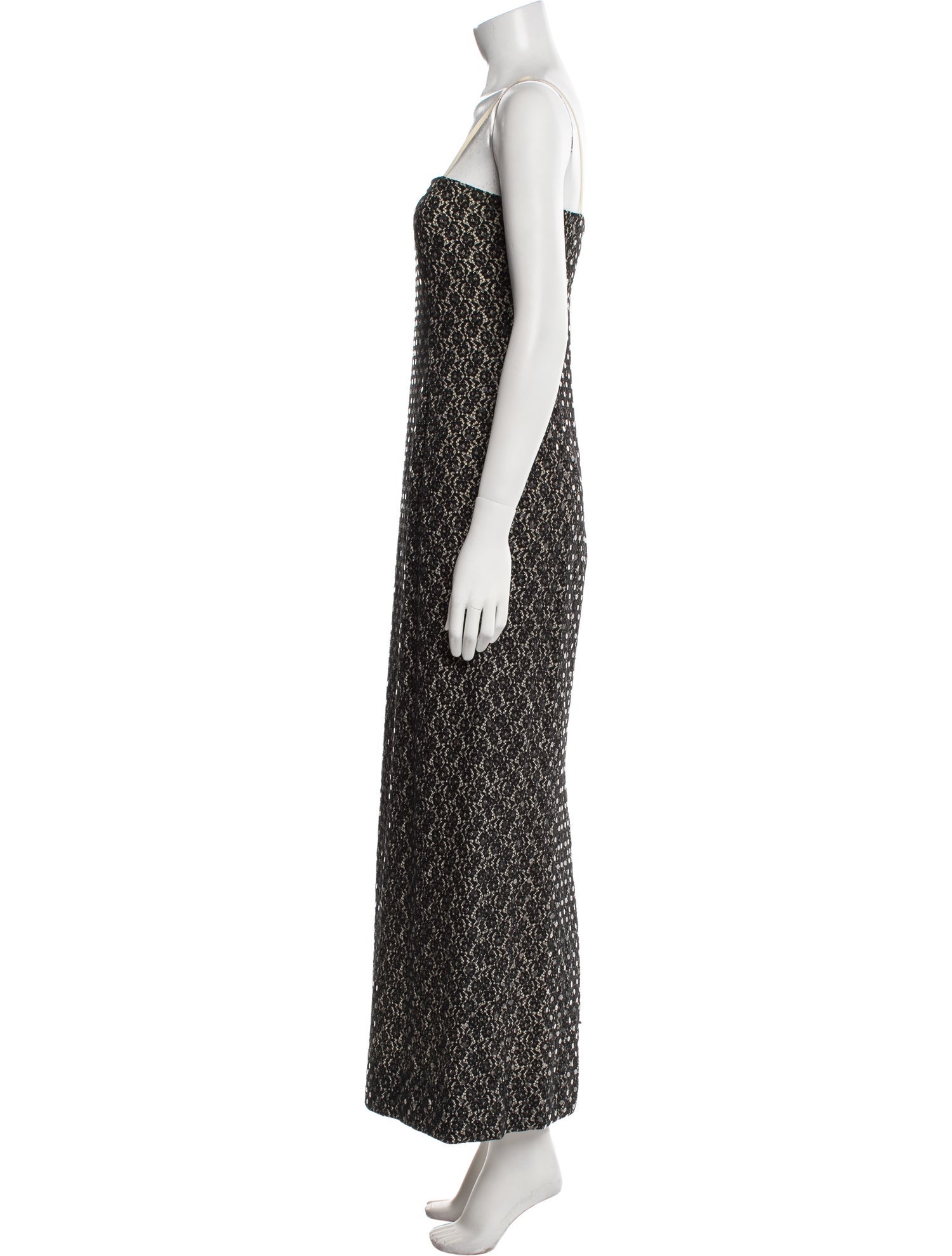 Luca Luca Square Neckline Long Dress