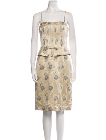 Luca Dresses Floral Print Knee-Length Dress M