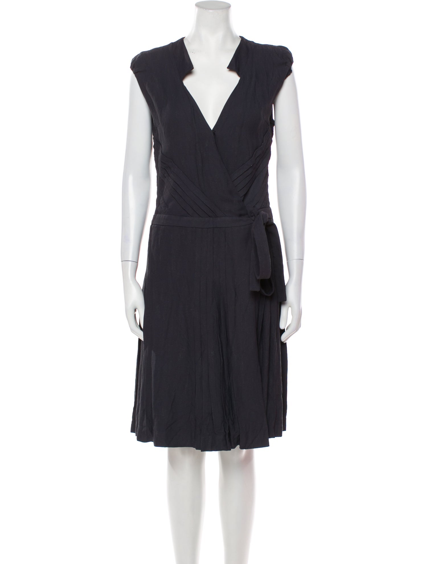 Luca Luca V-Neck Knee-Length Dress
