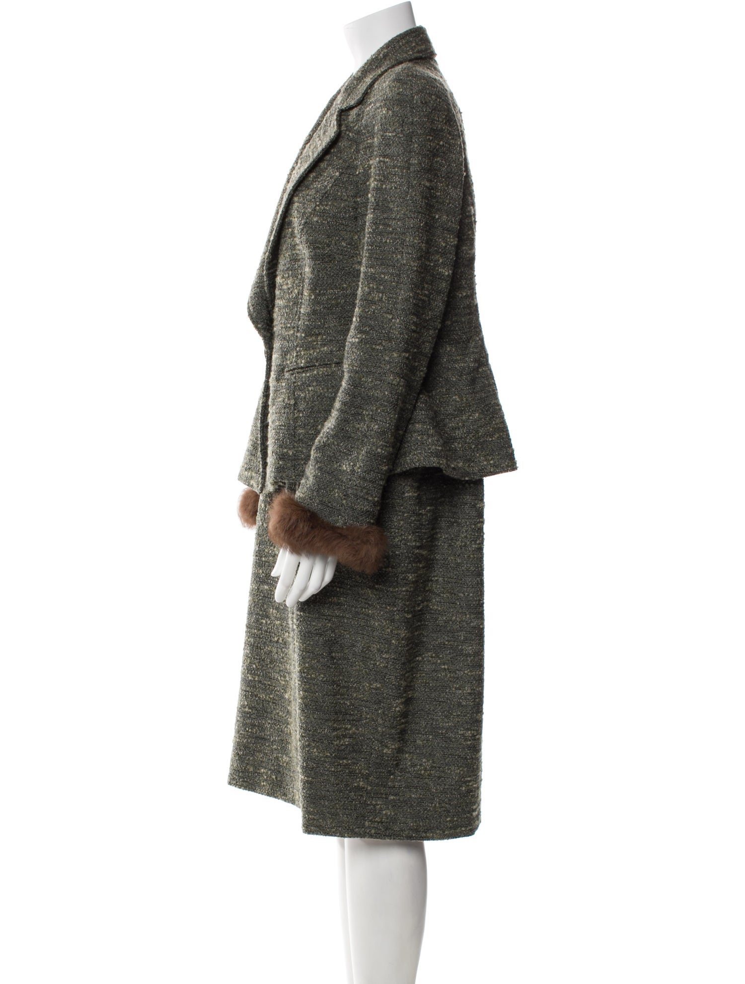 Luca Luca Virgin Wool Printed Dress Set