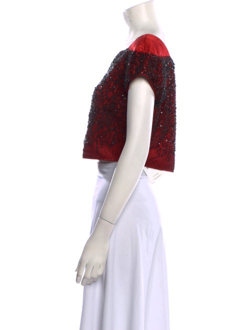 Luca Luca Nylon Patterned Crop Top