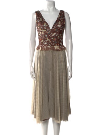 Luca Luca Silk Midi Length Dress